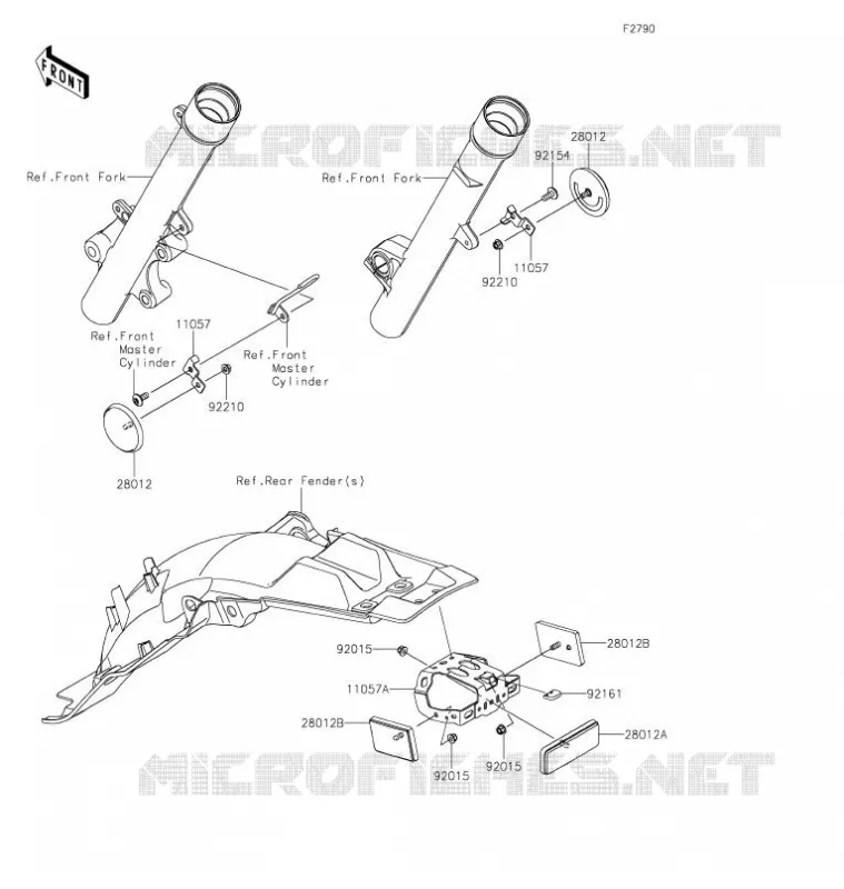 CATADIOPTRES(CN) Kawasaki TOUT-TERRAIN 230 2021 KLX230R  KLX230EMFNN