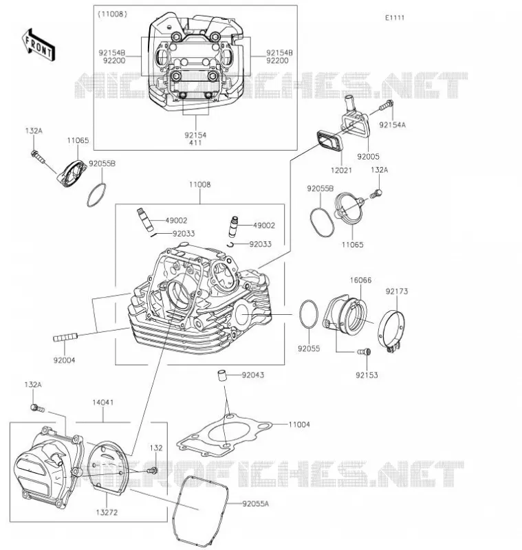 CULASSE Kawasaki TOUT-TERRAIN 230 2021 KLX230R  KLX230EMFNN