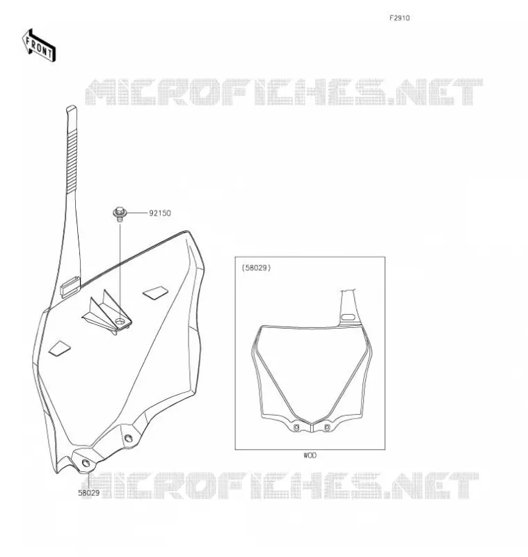 ACCESSOIRE Kawasaki TOUT-TERRAIN 100 2021 KX100  KX100FMFNN