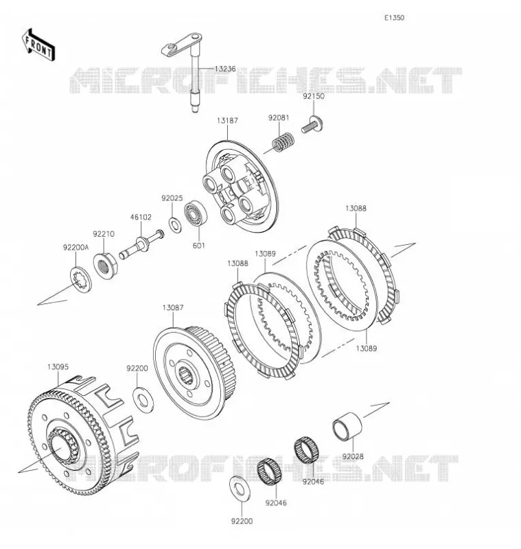 EMBRAYAGE Kawasaki TOUT-TERRAIN 100 2021 KX100  KX100FMFNN