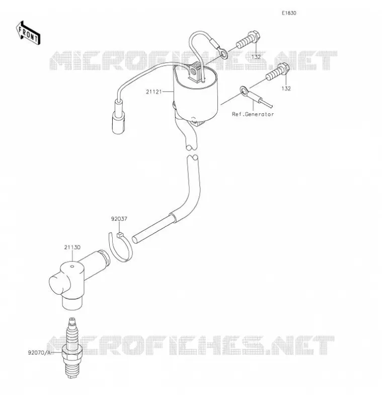 SYSTEME D&acute;ALLUMAGE Kawasaki TOUT-TERRAIN 85 2021 KX85-II  KX85DMFNN