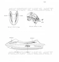 AUTOCOLLANT pour Kawasaki JET SKI STX 160X 2022