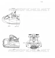 ETIQUETTES pour Kawasaki JET SKI STX 160X 2022