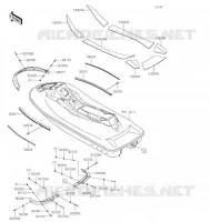 MOUSSES pour Kawasaki JET SKI STX 160X 2022