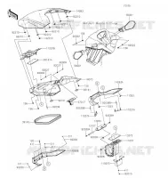 PIECE COQUE AV pour Kawasaki JET SKI STX 160X 2022