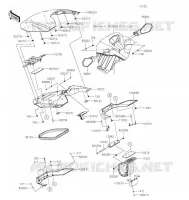PIECE COQUE AV pour Kawasaki JET SKI STX 160LX 2022