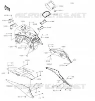 PIECE COQUE MILIEU pour Kawasaki JET SKI STX 160LX 2022