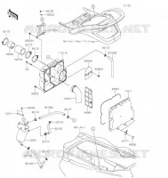 SILENCIEUX ADMISSION pour Kawasaki JET SKI STX 160LX 2022