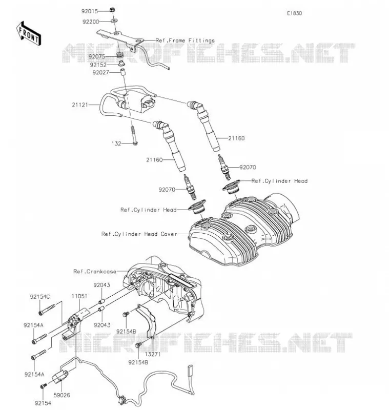 SYSTÈME DEMARRAGE  Kawasaki MOTOS 800 2021 W800  EJ800JMFNN