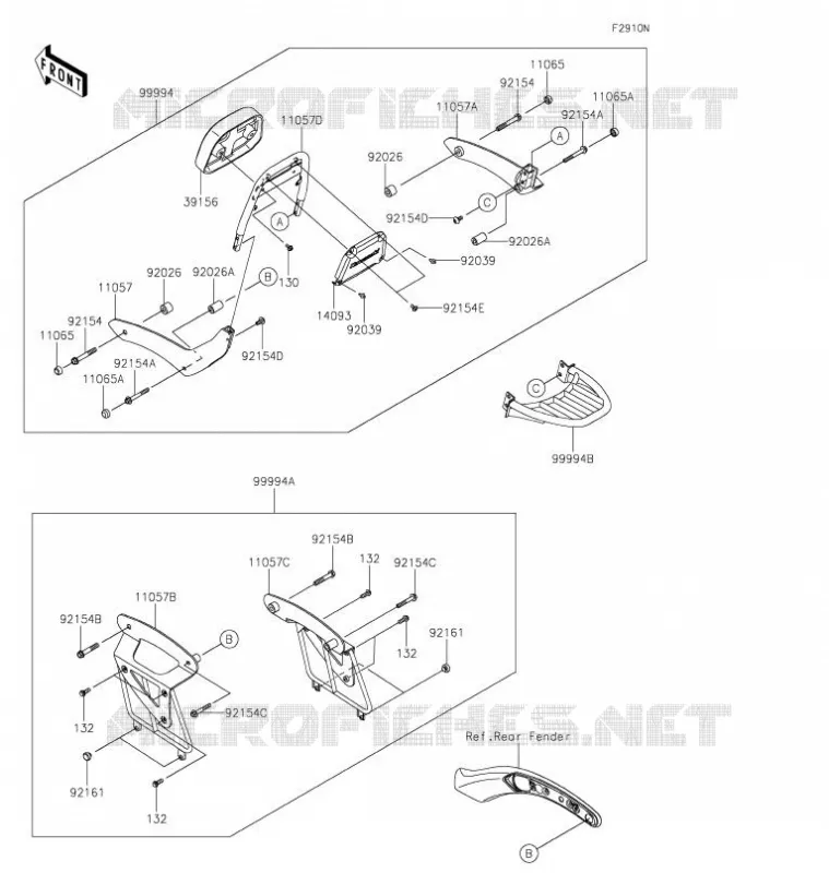 ACCESSOIRE(Passenger Backrest) Kawasaki MOTOS 650 2022 VULCAN S  EN650CNFAL