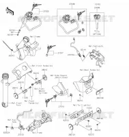 CONTACTEUR SERRURE/R&Eacute;FLECTEUR pour Kawasaki VULCAN S 2022