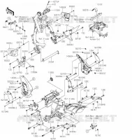 PIECE DE CADRE (COUVERTURE) pour Kawasaki VULCAN S 2022
