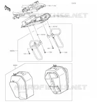 ACCESSOIRE(Pannier) pour Kawasaki Z650 2022