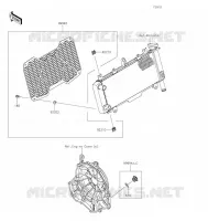 ACCESSOIRE(Radiator Screen and Cap) pour Kawasaki Z650 2022