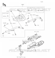 ACCESSOIRE (SUPPORT TOP CASE) pour Kawasaki Z650 2022