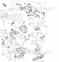 CHASSIS EQUIPMENT ELECTRIQUE pour Kawasaki Z650 2022