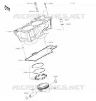 CYLINDRE/PISTON pour Kawasaki Z650 2022