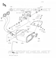 &Eacute;CHAPPEMENT pour Kawasaki Z650 2022