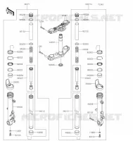FOURCHE pour Kawasaki Z650 2022