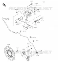 FREIN ARRIERE pour Kawasaki Z650 2022