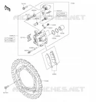 FREIN AVANT pour Kawasaki Z650 2022