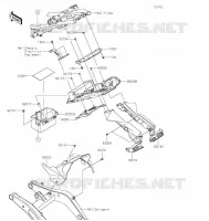 GARDE BOUE ARRI&Egrave;RE pour Kawasaki Z650 2022