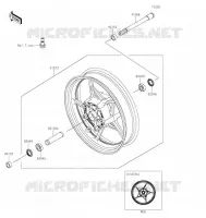 ROUE AVANT pour Kawasaki Z650 2022