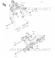 SUPPORT MOTEUR pour Kawasaki Z650 2022