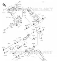 SUSPENSION/AMORTISSEUR pour Kawasaki Z650 2022