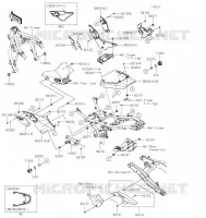 CACHE LAT&Eacute;RAL/GARDE CHAINE pour Kawasaki Z650RS 2022
