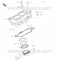 CYLINDRE/PISTON pour Kawasaki Z650RS 2022