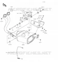 &Eacute;CHAPPEMENT pour Kawasaki Z650RS 2022