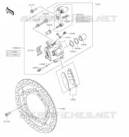 FREIN AVANT pour Kawasaki Z650RS 2022