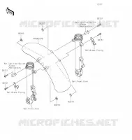 GARDE BOUE AVANT pour Kawasaki Z650RS 2022