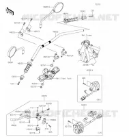 GUIDON pour Kawasaki Z650RS 2022