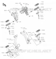 REPOSE PIED pour Kawasaki Z650RS 2022