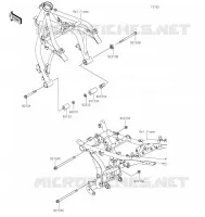 SUPPORT MOTEUR pour Kawasaki Z650RS 2022