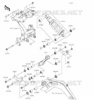 SUSPENSION/AMORTISSEUR pour Kawasaki Z650RS 2022