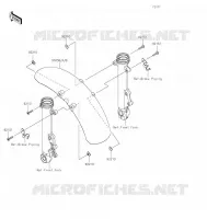 GARDE BOUE AVANT pour Kawasaki Z650RS 2022