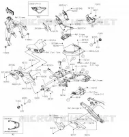 CACHE LAT&Eacute;RAL/GARDE CHAINE pour Kawasaki Z650RS 2022
