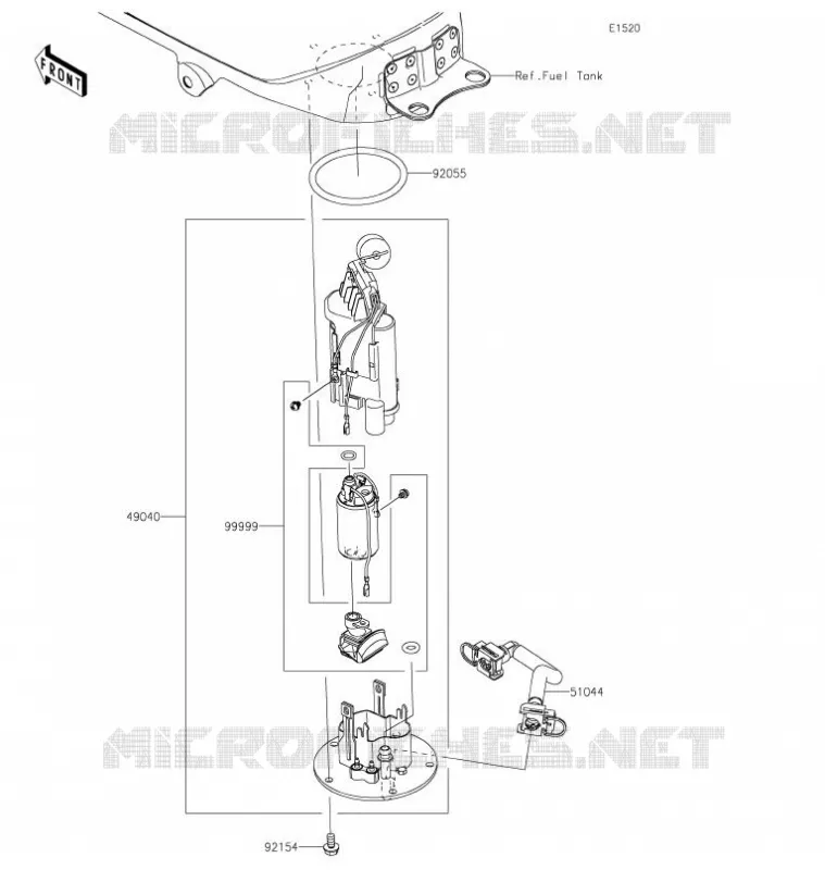 POMPE A ESSENCE Kawasaki MOTOS 400 2021 NINJA 400  EX400GMFAL