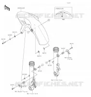 GARDE BOUE AVANT pour Kawasaki NINJA 650 2022