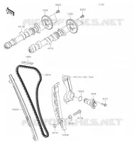 ARBRE A CAME/TENDEUR pour Kawasaki NINJA 650 2022