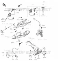 CONTACTEUR SERRURE/R&Eacute;FLECTEUR pour Kawasaki NINJA 650 2022