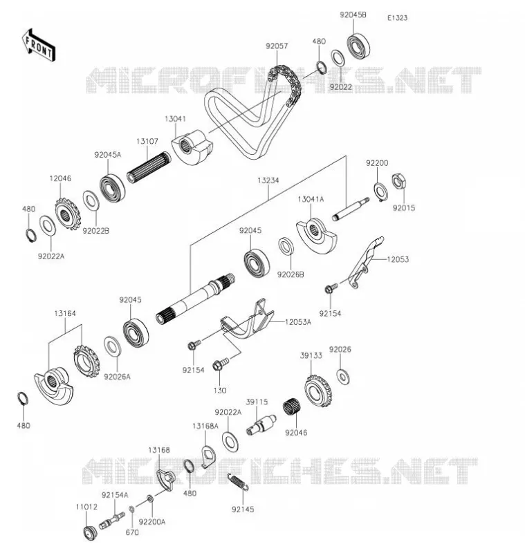 BALANCIER Kawasaki MOTOS 650 2022 KLR650  KL650FNFNL