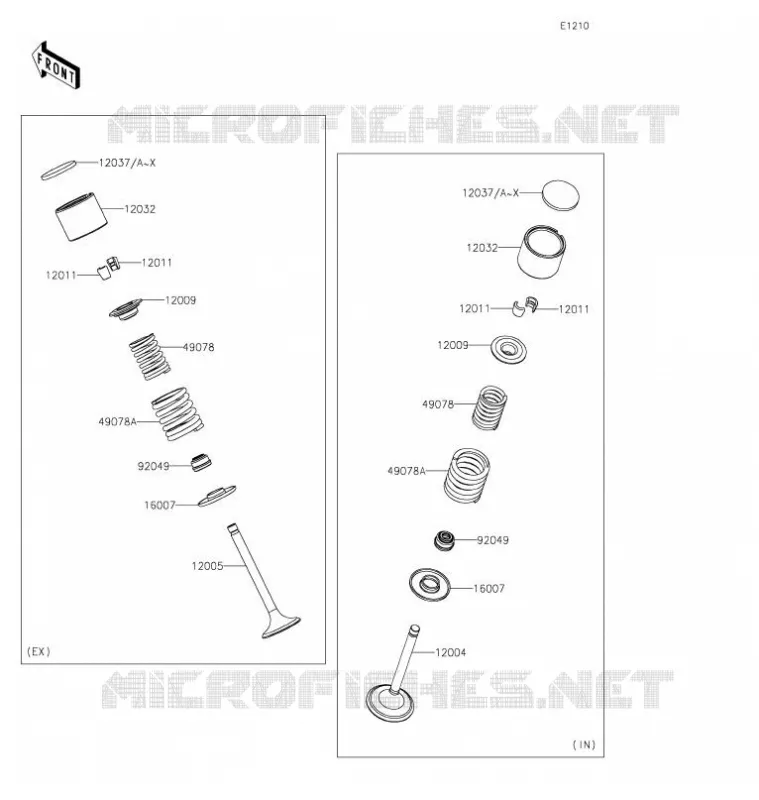 SOUPAPE Kawasaki MOTOS 650 2022 KLR650  KL650FNFNL
