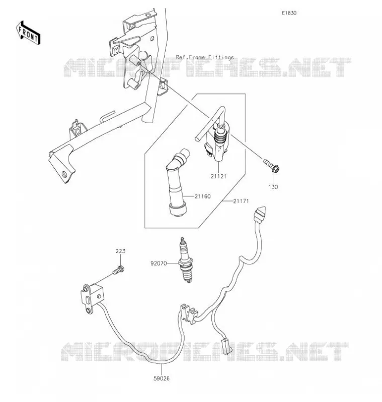 SYSTEME D&acute;ALLUMAGE Kawasaki MOTOS 650 2022 KLR650  KL650GNFNN
