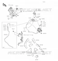 RESERVOIR CARBURANT pour Kawasaki KLR650 TRAVELER 2022