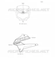 AUTOCOLLANT(BLEU) pour Kawasaki KLX300SM 2021