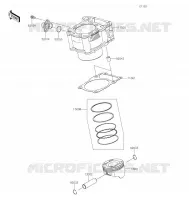 CYLINDRE/PISTON pour Kawasaki KLX300SM 2021
